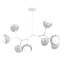 Hammerton PLB0093-BB-WI-WL-001-L3-WM - Cabochon Linear Suspension Light Billiard Light Salt White