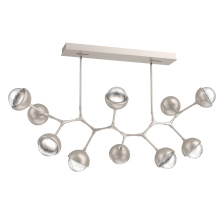 Hammerton PLB0093-BC-BS-C-001-L3-MS - Cabochon Linear Suspension Light Billiard Light Beige Silver