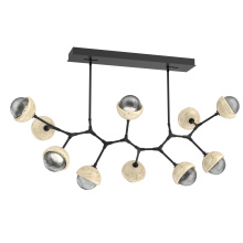 Hammerton PLB0093-BC-MB-S-001-L1-TR - Cabochon Linear Suspension Light Billiard Light Matte Black