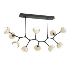 Hammerton PLB0093-BC-MB-WL-001-L3-TR - Cabochon Linear Suspension Light Billiard Light Matte Black