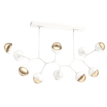 Hammerton PLB0093-BC-WI-A-001-L1-MS - Cabochon Linear Suspension Light Billiard Light Salt White