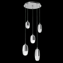 Hammerton CHB0079-05-CS-PC-C01-L1 - Pebble Round 5pc Multi-Pendant