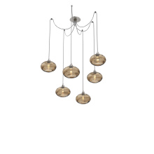Hammerton SCB0036-06-BS-OB-C01-E2 - Coppa Round 6pc Swag Multi-Pendant
