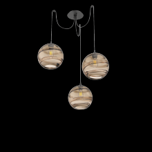 Hammerton SCB0047-03-MB-OB-C01-E2 - Terra Round 3pc Swag Multi-Pendant