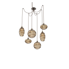 Hammerton SCB0048-06-FB-OB-C01-E2 - Misto Round 6pc Swag Multi-Pendant