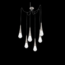 Hammerton SCB0078-06-BS-C-C01-L3 - Raindrop Round 6pc Swag Multi-Pendant