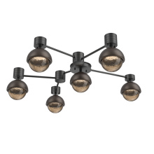 Hammerton SMB0093-H6-MB-B-L1-FB - Cabochon Flush Mount Wall Sconce Matte Black