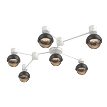 Hammerton SMB0093-HL-WI-B-L1-MB - Cabochon Flush Mount Wall Sconce Salt White
