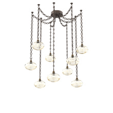 Hammerton SNB0036-09-FB-OA-CH1-E2 - Coppa Multi Light Pendant Multi Port Canopy Flat Bronze
