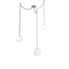 Hammerton SNB0039-03-BS-C-CH2-L1 - Gem Multi Light Pendant Multi Port Canopy Beige Silver