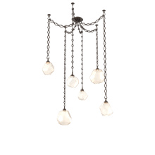 Hammerton SNB0039-06-FB-A-CH1-L1 - Gem Multi Light Pendant Multi Port Canopy Flat Bronze