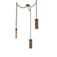 Hammerton SNB0042-03-FB-BG-CH2-L1 - Parallel Multi Light Pendant Multi Port Canopy Flat Bronze