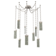 Hammerton SNB0042-09-BS-SG-CH1-L3 - Parallel Multi Light Pendant Multi Port Canopy Beige Silver