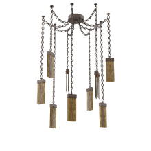 Hammerton SNB0042-09-FB-BG-CH1-L3 - Parallel Multi Light Pendant Multi Port Canopy Flat Bronze
