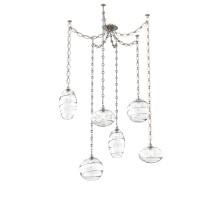 Hammerton SNB0048-06-BS-OC-CH2-E2 - Misto Multi Light Pendant Multi Port Canopy Beige Silver