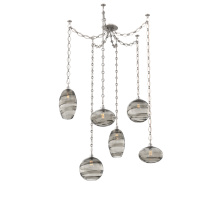 Hammerton SNB0048-06-BS-OS-CH1-E2 - Misto Multi Light Pendant Multi Port Canopy Beige Silver