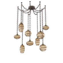 Hammerton SNB0048-09-FB-OB-CH1-E2 - Misto Multi Light Pendant Multi Port Canopy Flat Bronze