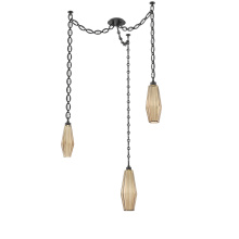 Hammerton SNB0049-03-MB-RB-CH2-L3 - Aalto Multi Light Pendant Multi Port Canopy Matte Black