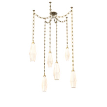 Hammerton SNB0049-06-GB-RA-CH3-L3 - Aalto Multi Light Pendant Multi Port Canopy Gilded Brass