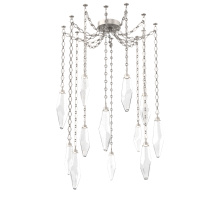 Hammerton SNB0050-12-BS-CC-CH1-L3 - Rock Crystal Multi Light Pendant Multi Port Canopy Beige Silver