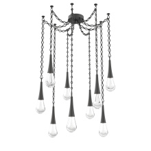 Hammerton SNB0078-09-MB-C-CH1-L3 - Raindrop Multi Light Pendant Matte Black