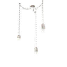 Hammerton SNB0079-03-BS-PC-CH2-L3 - Pebble Multi Light Pendant Beige Silver