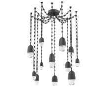 Hammerton SNB0079-12-MB-PC-CH3-L3 - Pebble Multi Light Pendant Matte Black