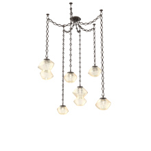 Hammerton SNB0089-06-FB-A-CH1-L1 - Mesa Multi Light Pendant Flat Bronze