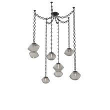 Hammerton SNB0089-06-MB-S-CH2-L1 - Mesa Multi Light Pendant Matte Black