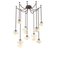 Hammerton SNB0089-09-FB-A-CH1-L1 - Mesa Multi Light Pendant Flat Bronze