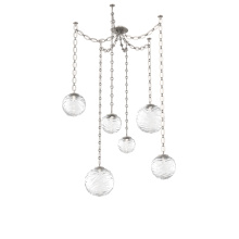 Hammerton SNB0092-06-BS-C-CH2-L3 - Gaia Multi Light Pendant Beige Silver