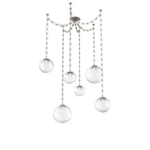 Hammerton SNB0092-06-BS-C-CH3-L3 - Gaia Multi Light Pendant Beige Silver