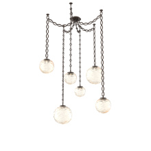 Hammerton SNB0092-06-FB-A-CH2-L1 - Gaia Multi Light Pendant Flat Bronze
