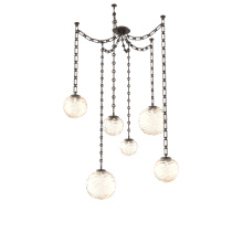 Hammerton SNB0092-06-FB-A-CH3-L1 - Gaia Multi Light Pendant Flat Bronze