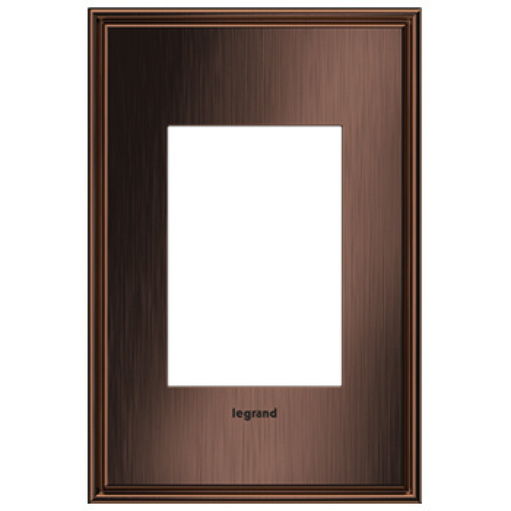 Adorne® Matte Antique Copper One-Gang-Plus Screwless Wall Plate