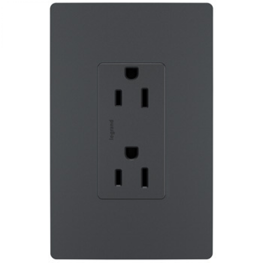 radiant? Tamper-Resistant Outlet, Graphite