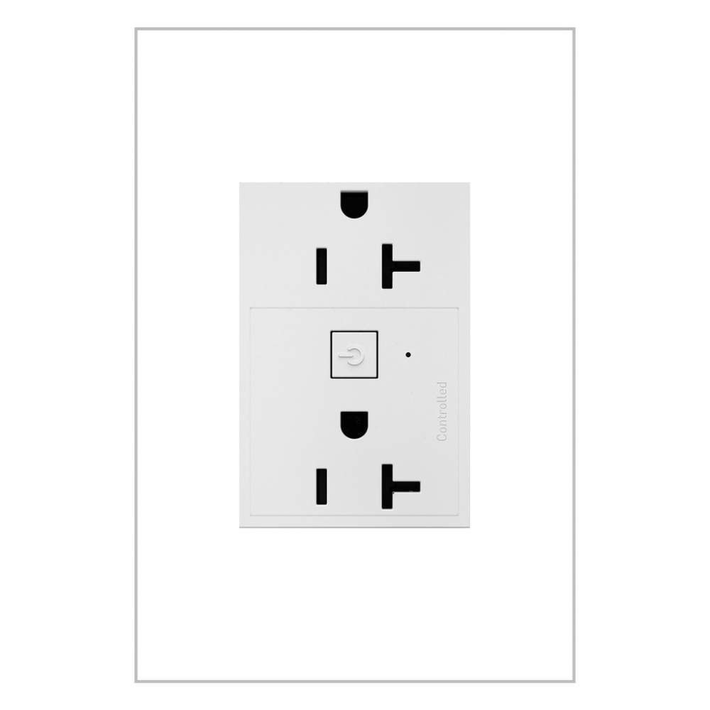 Adorne® 20A Smart Outlet with Netatmo, Plus-Size, White