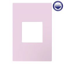 Legrand AWP1G2RA - adorne® Rosa One-Gang-Plus Screwless Wall Plate with Microban®