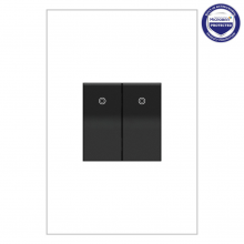 Legrand ASPD1531G277 - adorne® 277V Paddle Switch, Half-Size, Graphite, with Microban®