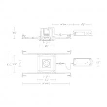 WAC US R3BSA-FCS-BN - Ocular 3.0 5CCT Square Adjustable Trim and Remodel Housing with New Construction Frame-In Kit and