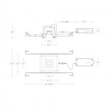 WAC US R3BSD-NCS-BK - Ocular 3.0 5CCT Square Donwlight Trim and Remodel Housing with New Construction Frame-In Kit and D