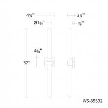 WAC US WS-85532-27-BN - Ripple Bath & Wall Sconce