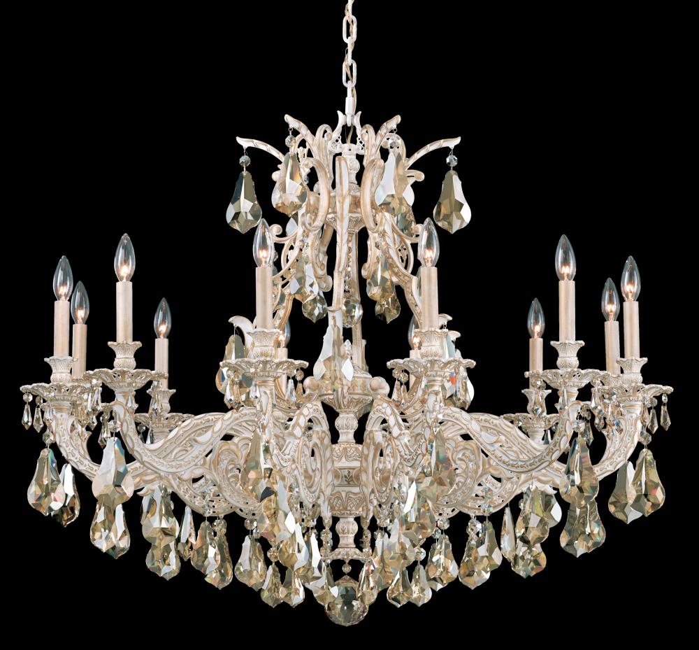 Sophia 12 Light 120V Chandelier in Heirloom Bronze with Clear Heritage Handcut Crystal