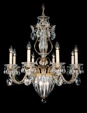 Schonbek 1870 1248-76 - Bagatelle 11 Light 120V Chandelier in Heirloom Bronze with Clear Heritage Handcut Crystal