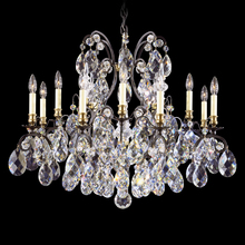 Schonbek 1870 3790-48 - Renaissance 13 Light 120V Chandelier in Antique Silver with Clear Heritage Handcut Crystal