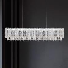 Schonbek 1870 S8148-48O - Tahitian 48in LED 3000K/3500K/4000K 120V-277V Linear Pendant in Antique Silver with Clear Optic Cr