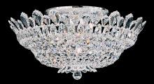 Schonbek 1870 5868R - Trilliane 10 Light 120V Semi-Flush Mount in Polished Stainless Steel with Clear Radiance Crystal