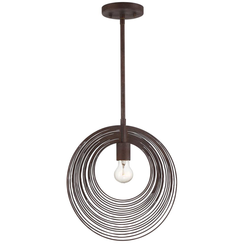 Doral 1 Light Forged Bronze Pendant