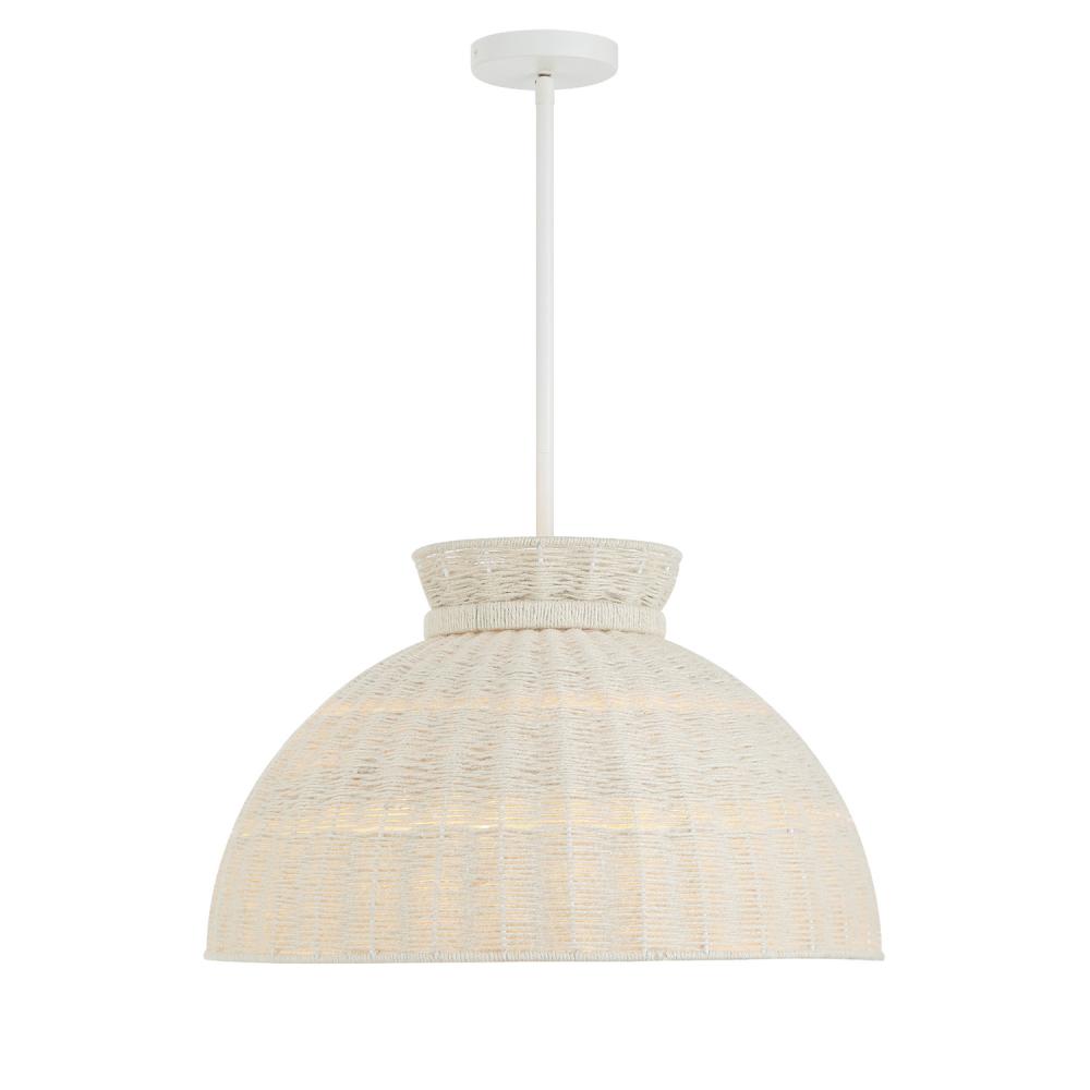 Reese 4 Light Matte White Chandelier