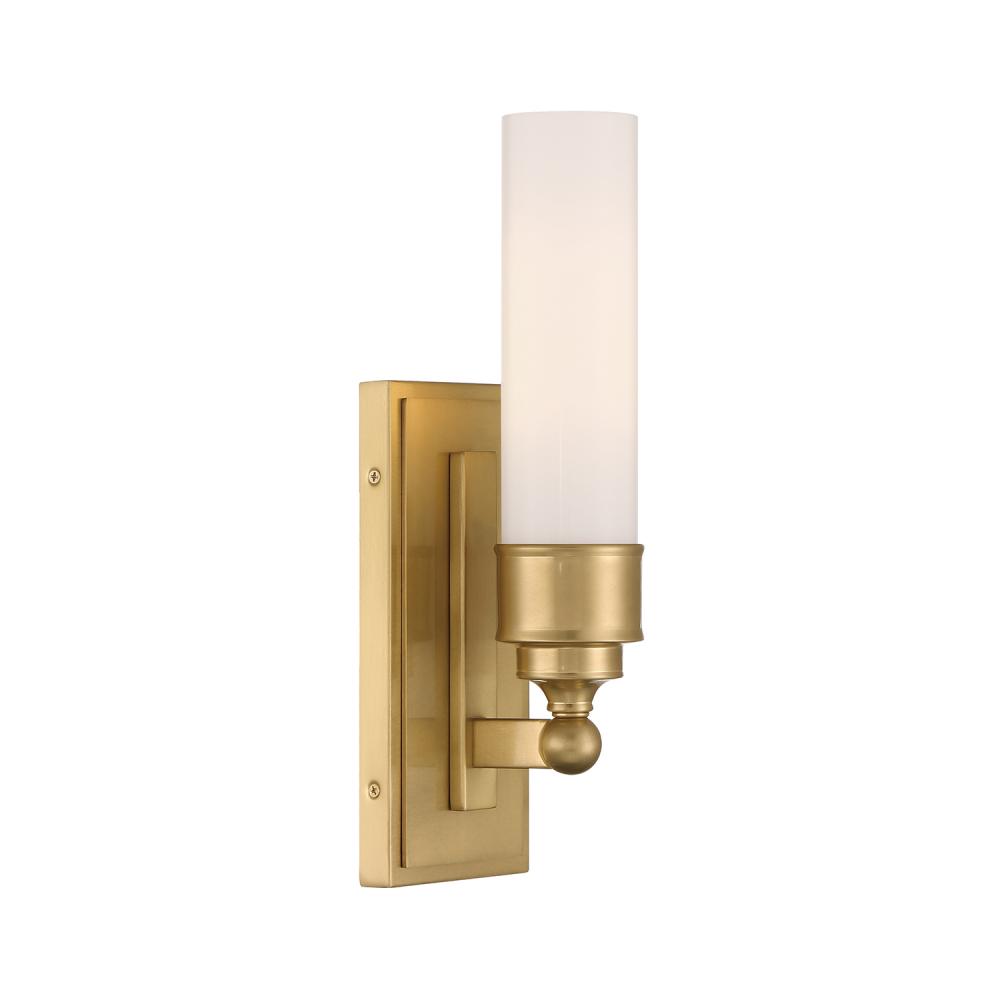 Wilcox 1 Light LED Aged Brass Sconce